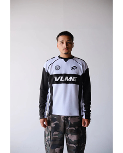 เสื้อเจอร์ซีย์แขนยาวสีดำขาวสำหรับออกกำลังกาย ยูนิเซ็กซ์ เสื้อฝึกซ้อมกีฬาสมัยใหม่ เสื้อผ้ากีฬาเทคแวร์ - Product Image 5