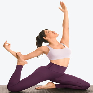 Ensemble de yoga 2 pièces pour femme : soutien-gorge croisé et leggings taille haute, couleur unie, sans couture, extensible dans les quatre sens, séchage rapide, Spandex/Nylon - Product Image 5