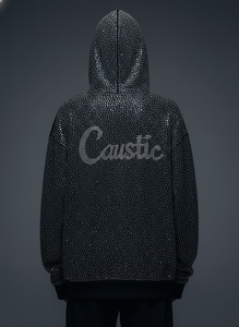 Sudadera con Capucha para Hombre, con Pedrería, 500 g/m², Personalizada, de Felpa Francesa, Lavado Ácido, Estilo Urbano, Talla Grande, ODM OEM - Product Image 3