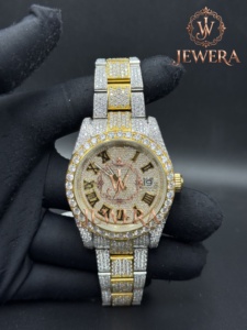 Reloj de Diamantes Moissanite para Hombre, Estilo Hip Hop, Accesorio de Joyería de Lujo para Bodas, Fiestas, Festivales y Uso Diario, en Venta - Product Image 3