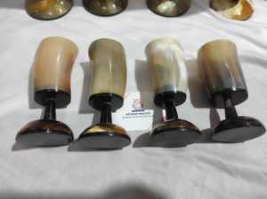 Ensemble de deux cuillères en véritable corne de mouton, fabriquées par des artisans indiens qualifiés. Meilleur ensemble de couverts, cuillères, fourchettes miniatures, ustensiles de cuisine attrayants. - Product Image 3