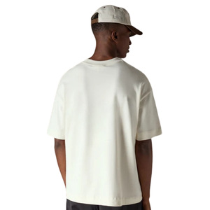 Men Oversized Short Sleeve T Shirt <b>Neutral</b> Minimal Chest Logo Cotton Crew Neck Casual Streetwear Tee Wholesale OEM Supply - Product Image 6