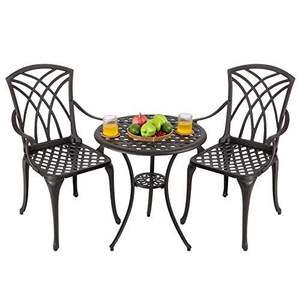 Conjunto de Muebles de Hierro Decorativos Clásicos para Jardín, Patio o Terraza con Trabajo Metálico Artístico y Aspecto Elegante - Product Image 2