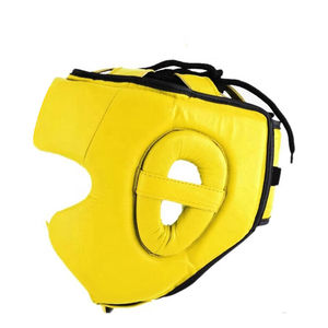 New Premium Breathable Durable Eco-Friendly Boxing Helmet Patchwork PU Leather <b>Training</b> Sparring <b>Head</b> Guard Fitness - Product Image 5