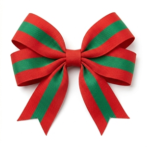 นีลคามัล อินดัสทรีส์ ขายส่งริบบิ้นโกรเกรนลายทางสีแดงเขียว สำหรับห่อของขวัญ ทำโบว์ติดผม ตกแต่งเหรียญรางวัลในงานเทศกาล - Product Image 5