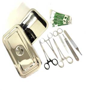 Juego de 12 piezas, kit básico de cirugía menor, caja de acero, instrumentos quirúrgicos de acero inoxidable alemán, herramientas de calidad CE. - Product Image 3
