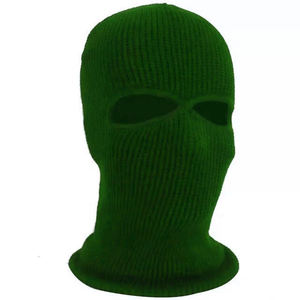 Masque facial en tricot noir unisexe, 100% acrylique, pour adulte, 56-58 cm - Product Image 2