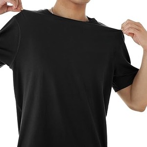 T-shirt en jersey respirant pour homme, grande taille, logo personnalisé, séchage rapide, écologique, haute qualité, prix abordable - Product Image 5