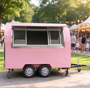 Fahrrad-Food-Trailer Mobiler Food-Trailer Importeur <span class=keywords><strong>E</strong></span>-<span class=keywords><strong>Trike</strong></span> Food-Trailer Rosa Mini-Food-Trailer - Product Image 5