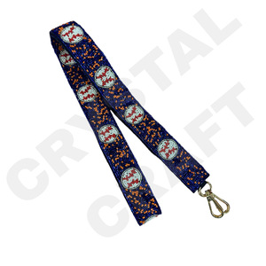 Sangle de sac à main Fiesta Spurs perlée, réglable, style western, bandoulière faite à la main en perles de rocaille pour sacs à main, colorée, Texas - Product Image 5