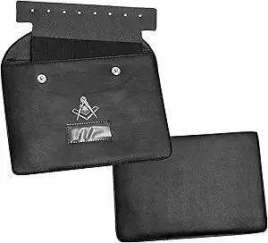 Estuche de Cuero para Joyas Masónicas con Forro Suave para Guardar Joyas, Pines y Distintivos de la Logia Masónica - Product Image 5