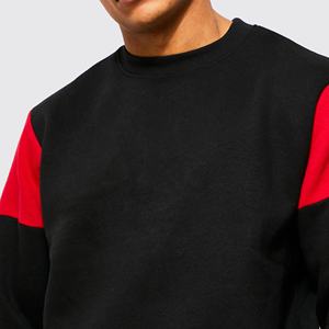 Men's <b>Crew</b> <b>Neck</b> <b>Sweatshirt</b> Red <b>Black</b> Regular Fit Casual Pullover Knitted Cotton Eco-Friendly Lined 300g Winter Wear - Product Image 6