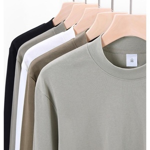 Sweat-shirt en coton pur à col montant, 330 g/m², avec logo personnalisé, coupe ample, sweat-shirt lourd personnalisé - Product Image 2