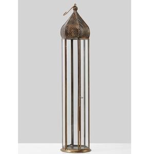 Farol de vela hexagonal de hierro negro al por mayor con paneles de vidrio, moderno, para Navidad, San Valentín, duradero, ecológico, para interiores del hogar - Product Image 4