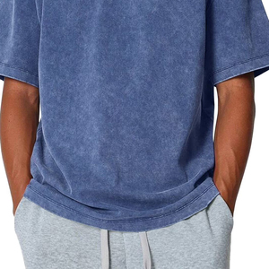 T-shirt Streetwear Oversize en Coton Tricoté Premium Délavé à l'Acide Style Vintage Personnalisé – Fabricant OEM ODM pour Hommes et Femmes - Product Image 6