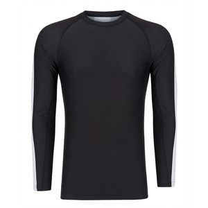 Camiseta de compresión de manga larga para Jiu Jitsu, MMA y BJJ, sublimada y personalizada, con logo de surf, al por mayor para hombre - Product Image 1