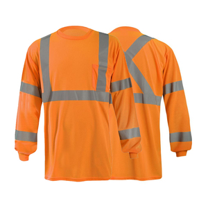 Camisa Polo de Trabajo de Alta Visibilidad para Hombre, Transpirable, con Estampado por Transferencia Térmica, de Poliéster/Algodón, Ropa de Trabajo de Seguridad Reflectante, Venta al Por Mayor - Product Image 5
