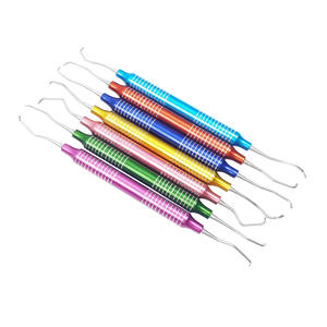 Kit de sculpture composite réparateur 7 pièces, manuel, avec embouts de précision à double extrémité, revêtement poli anti-reflet, certifié CE, dentaire - Product Image 4