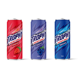 Bebida Energética de Marca Privada en Lata de 250 ml, Varios Sabores, Logotipo Personalizado, Bebida Energética Natural de Marca Privada, Precio Económico - Product Image 1