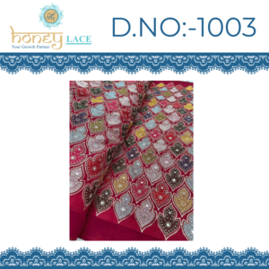 ผ้าเฟนดี้พรีเมียม ผ้าไม่ทอ จอร์เจตต์ ประดับลูกปัด ลายดอกไม้ สำหรับเด็กชายและเด็กหญิง น้ำหนักปานกลาง ปักลาย พิมพ์ลาย อุปกรณ์ตกแต่งงานแต่งงาน - Product Image 3