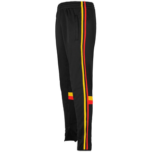 Men's Black <b>skinny</b> pant With Pink Side Stripe Elastic Waist Casual <b>Joggers</b> Breathable Knitted Fabric Autumn Wear custom - Product Image 2