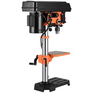 10-Inch Swing Cast Iron Frame Drill Press 3.2 Amp 5 Speed Adjustable Battery-Powered with 650/1050/1800/2350/<b>3100</b> RPM - Product Image 1