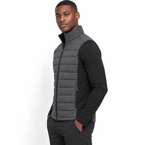 Gilet hybride isolé pour homme avec rembourrage chaud, construction flexible et matériau durable pour les activités de plein air et quotidiennes - Product Image 3