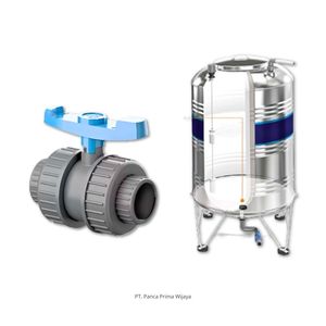 1 Inch Plastic Ball Valve With <b>Clamp</b> Connection For Water Normal Temperature Use Manual Operation EPDM Seal - Product Image 2