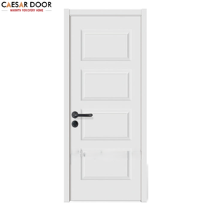 Porte intérieure en bois massif avec placage en PVC naturel, design personnalisé, étanche, porte moderne pour appartement - Product Image 1