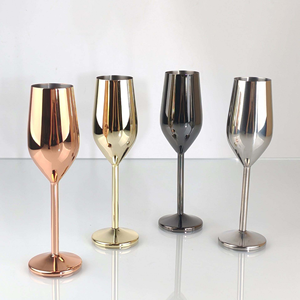 Gobelet à champagne en acier inoxydable, coupe à cocktail en métal pour la maison, utilisation en restaurant et en cuisine - Product Image 1