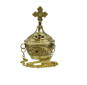 Bronze Incense <b>Burner</b> With Star Cutouts Traditional Dhoop Dani <b>For</b> Religious Use Home Decor Incense <b>Burner</b> <b>For</b> Church - Product Image 6