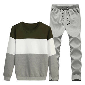 Ensemble de survêtement athlétique respirant en polaire polyester uni pour homme, avec sweat à capuche et pantalon de jogging – Collection Hiver 2026 (Vente en gros) - Product Image 4