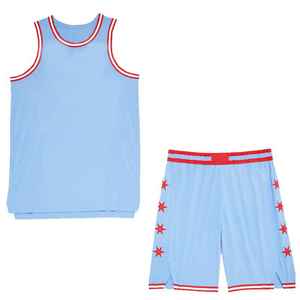 Uniforme de Baloncesto de Primera Calidad para Hombre, Cuello en V, Nombre del Equipo Personalizado, Hecho en Pakistán, Transpirable, 100% Poliéster - Product Image 1