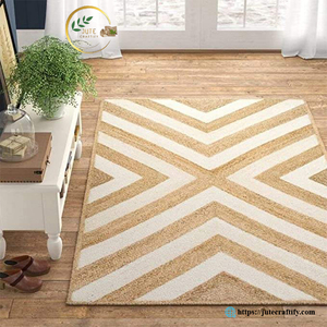 Natural Fiber Jute Area Rug – Strong Eco Friendly Floor <b>Carpet</b> for Living Room and Bedroom - Product Image 2