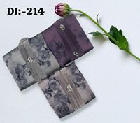 Magnifique Robe Musulmane Abaya Burkha de Soirée/Formelle Droite avec Boutons Fantaisie et Plis, Foulard Islamique Dupatta en Crêpe Floral