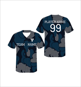 เสื้อเบสบอลแบบกำหนดเอง พิมพ์ลายพราง ชื่อทีมแบบซับลิเมชั่น หมายเลข แห้งเร็ว โพลีเอสเตอร์ แขนสั้น ทรงปกติ สำหรับผู้ใหญ่ ทั้งชายและหญิง - Product Image 2