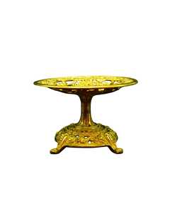 Bol décoratif traditionnel chinois en métal sculpté à la main, inspiré de l'artisanat, avec un design orné pour la décoration de la table - Product Image 1