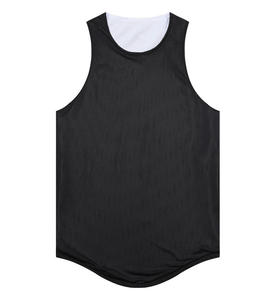 Camiseta sin Mangas para Hombre, Color Azul Claro, Transpirable, 100% Poliéster, Tejido de Punto, 160g, Cuello Redondo, Color Sólido, Ropa Deportiva Informal - Product Image 2