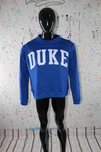 Sweat-shirt à capuche Duke bleu royal 100% coton, sur mesure, fils fins, pour l'hiver - Product Image 3