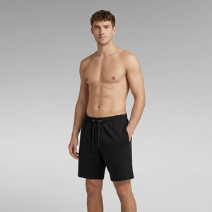 Pantalones Cortos Deportivos Transpirables de Cintura Media con Cordón Ajustable, de Poliéster Negro Sólido, para Hombre, Ideales para Verano y Playa, Hechos en Bangladesh - Product Image 2
