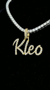 Unisex Custom Name Iced Out Statement Pendant Diamond Cut Moissanite Personalized Initial Letter Pendant Necklace - Product Image 3