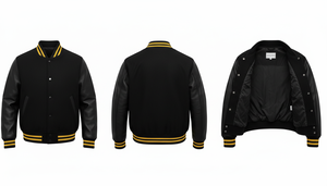 Chaqueta de Béisbol Universitaria Casual Bordada Personalizada para Hombre, Poliéster/Algodón, Ropa Urbana OEM - Product Image 3