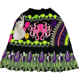 Customized Plus Size Breathable Embroidery Design New Pacific Island Printed Hawaiian Polynesian Micronesia Flower Pattern Skirt - Product Image 1