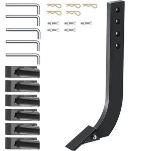 Scarificateur à tige de lame de boîte de 18 ''4 trous goupilles à dents coniques amovibles assemblage de tiges réglables pour machines de construction 5 pièces - Product Image 1