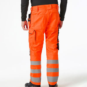 Men's Hi Vis Polyester Safety <b>Work</b> Pants Casual High Visibility Reflective Trousers with <b>Cargo</b> Pockets Customizable Logo Support - Product Image 4