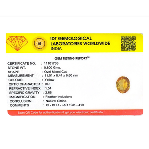 4 Carat Loose Citrine Gemstone for Fine Jewelry - Product Image 4