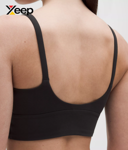 เสื้อชั้นในกีฬาโยคะคุณภาพสูงสำหรับผู้หญิง XEEP รุ่น XC-SB-130 แบบเรียบง่าย ระบายอากาศได้ดี สายปรับได้ แผ่นรองถอดออกได้ รองรับได้ดีเยี่ยม แห้งเร็ว - Product Image 4