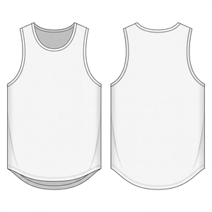 Camiseta Deportiva Blanca para Hombre, de Secado Rápido, para Impresión Personalizada - Product Image 2