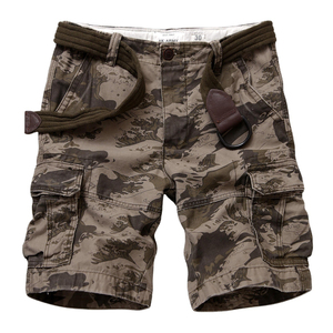 Pantalones Cortos Cargo de Punto con Cordón para Hombre, Diseño Personalizado al por Mayor, 100% Algodón, Casuales, Transpirables, de Secado Rápido, Antiarrugas, para Verano - Product Image 5