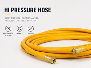Tuyau d'air flexible en PVC jaune 100m 25mm ID pour usage industriel, forme ronde, haute pression, compresseur, outils pneumatiques, atelier - Product Image 2